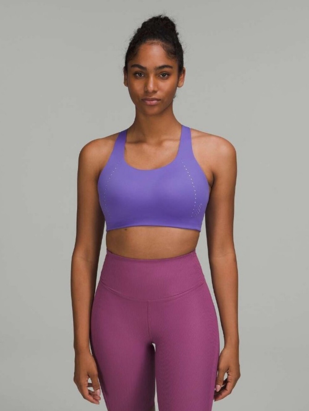 Lululemon AirSupport Bra High Support Size 36DD Charged Indigo Lavender Fog